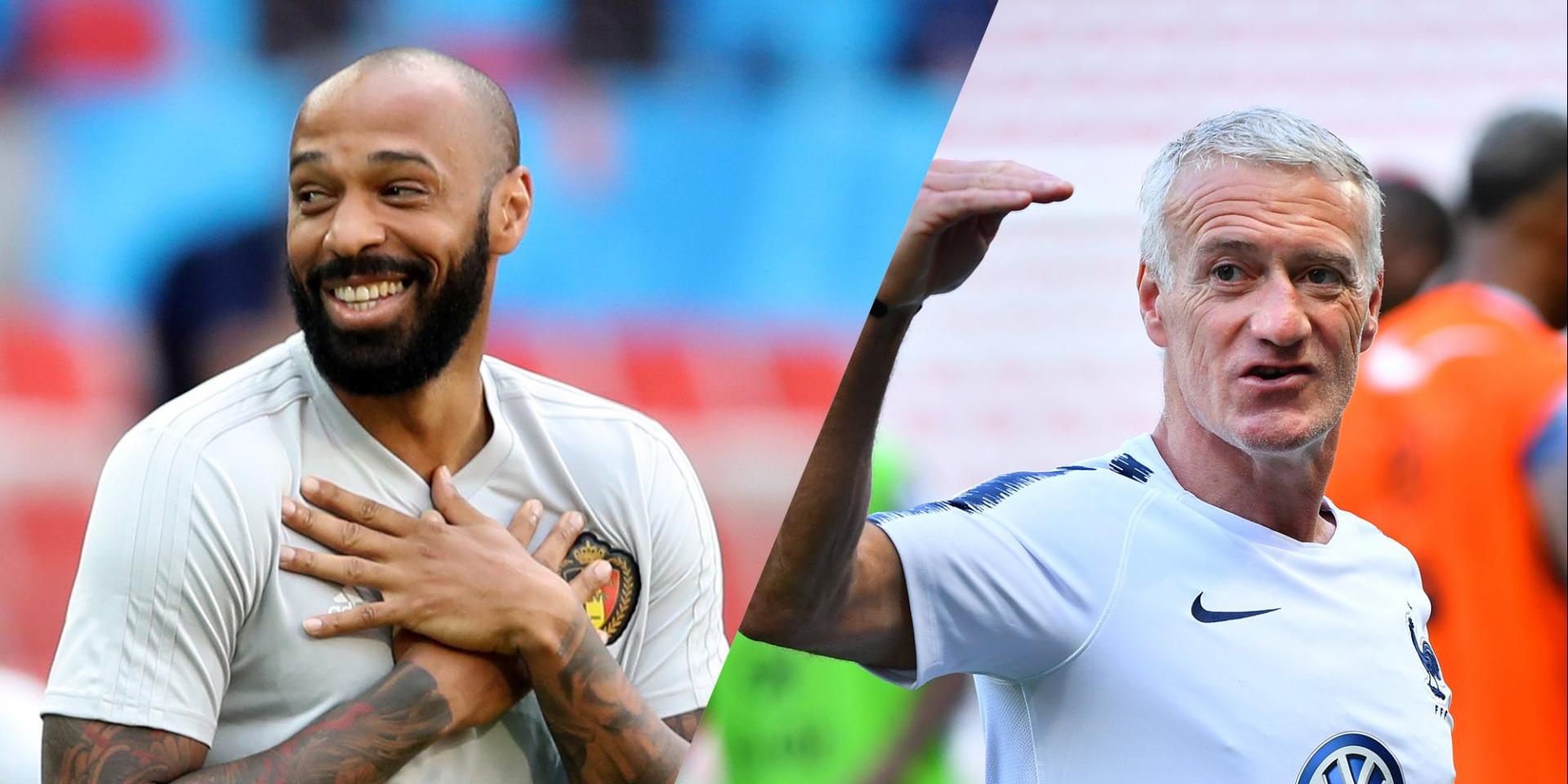 Mondial 2018 - Didier Deschamps vs Thierry Henry, le match ...