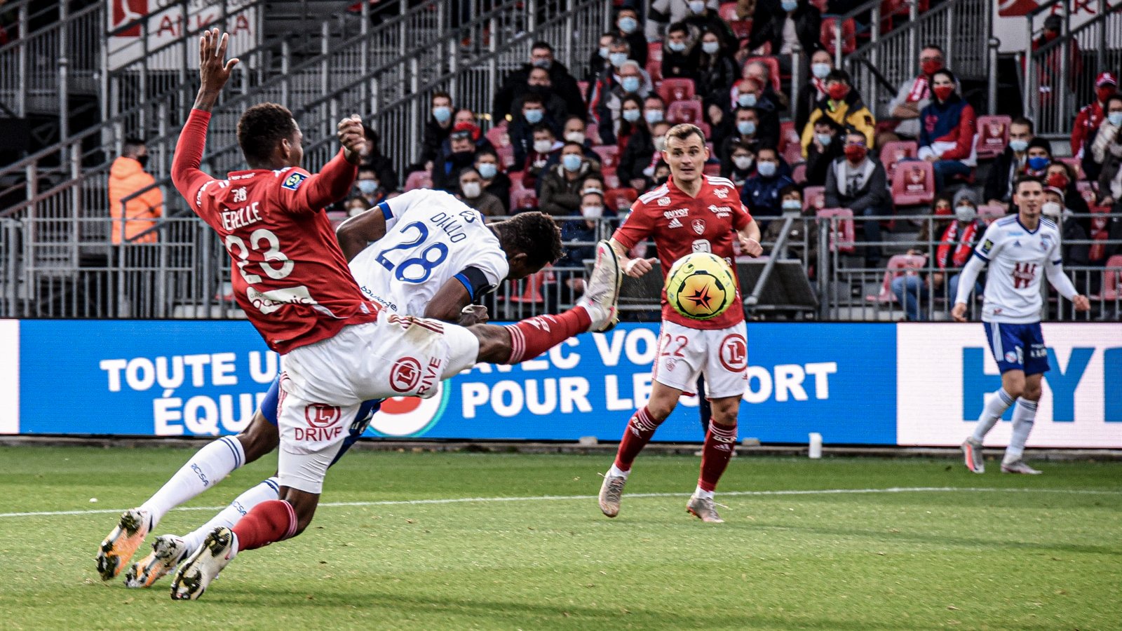 Ligue 1 , Brest 03 Strasbourg But de Habib Diallo