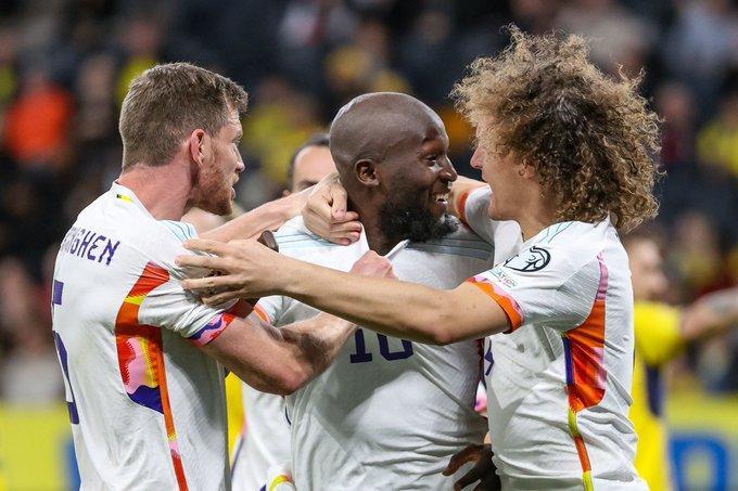 Romelu Lukaku auteur d'un TRIPLÉ avec la Belgique en Suède